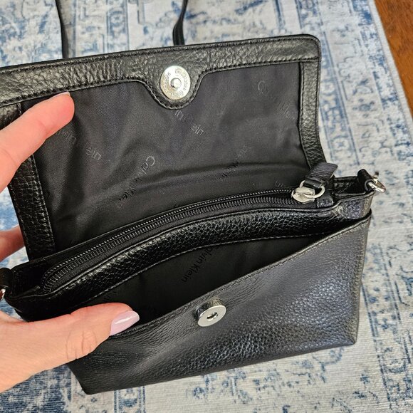 Calvin Klein Small Leather Crossbody Bag - Picture 7 of 11